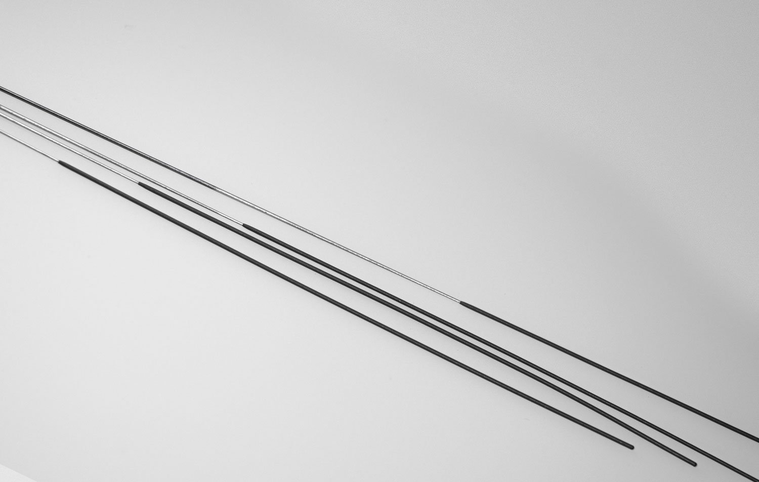 a black and silver metal sticks