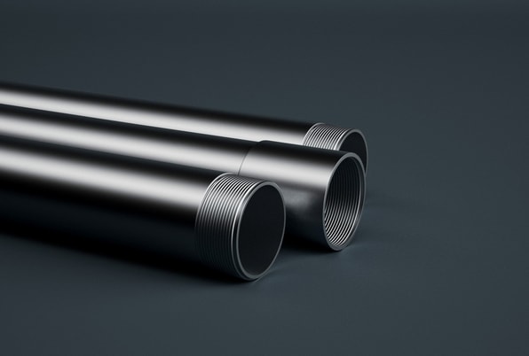 a group of metal pipes