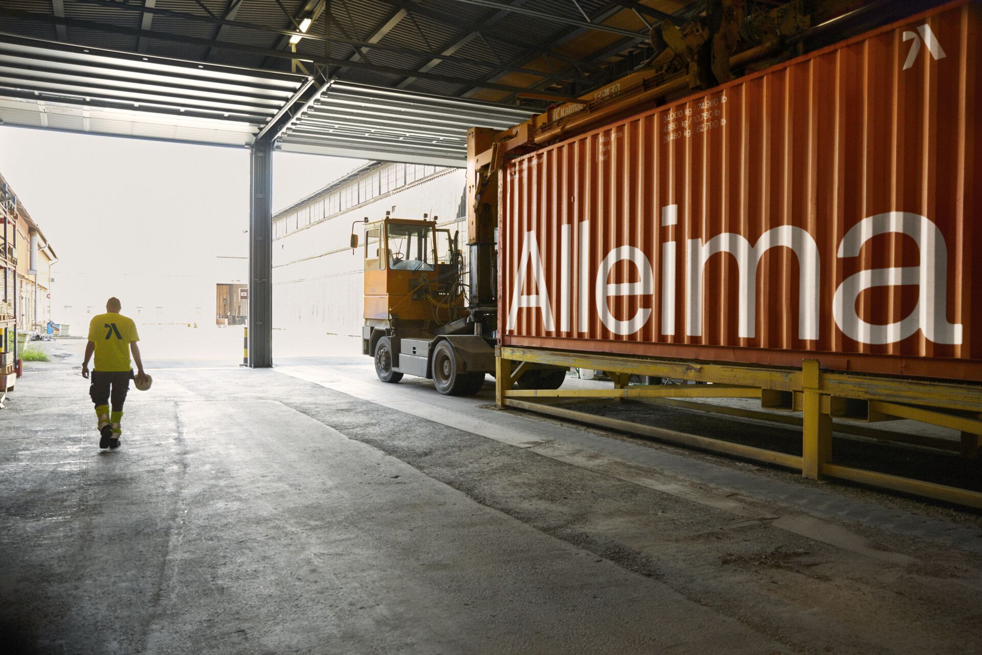 Container with Alleima logotype